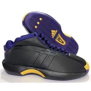 Size 11.5 Adidas Crazy 1 Lakers Away Black Purple Gold KOBE BRYANT NWOB